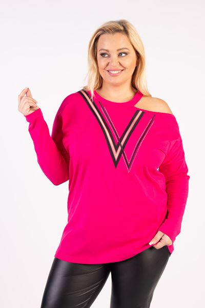 Immagine di PLUS SIZE TOP WITH OPEN SHOULDER